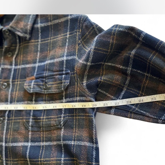 |Orvis| Men's Long Sleeve Plaid Button Down in Brown & Blue Size Small - Picture 4 of 6